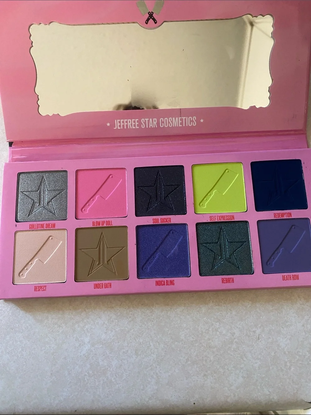 Jeffree Star vibrant palette